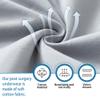 2-Pack Tear Away Post Surgery Boxers Briefs for Men, Full Open Stick-on Briefs, Disabled Adaptive Underwear, W31 Light Gray view 4