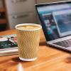 SIUQ Coffee Cups 12 oz 150 Pack, Insulated Ripple Wall Paper Coffee Cups 12 oz, Disposable Coffee Cups, Hot Beverage/Cold Drinking Cups for Office,Home,Party,Cafe,Picnic,Travel (Champagne) view 4