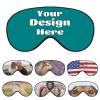 Custom Eye Mask Personalized Eye Mask for Sleeping Add Your Photo Text Logo,Customized Sleep Masks Gift for Men Women Office Travel Anniversary Party,Teal view 1