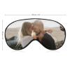 Custom Eye Mask Personalized Eye Mask for Sleeping Add Your Photo Text Logo,Customized Sleep Masks Gift for Men Women Office Travel Anniversary Party,Teal view 3
