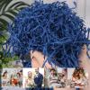 VGOODALL 2LB Blue Crinkle Paper Filler, Shredded Confetti Paper for Gift Basket Filling Graduation Birthday Party Baby Shower Box Wrapping Stuffing Supplies view 4