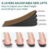 Adjustable Heel Lift Inserts for Shoes - Pack of 1 Bukihome Adjustable Heel Lift Inserts for Shoes for Heel Pain,Heel Spur,Orthopedic Heel Lift Inserts Medium(Women 9-11.5/Men 7-9.5) view 3