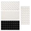 164pcs Braille Stickers for Low Vision Aid Visually Impaired, Silicone Bump Dots Blind or Supplies Braille Raised Sticky Tactile Mixed Sizes Gifts for Blind Visually Impaired Elderly (Black & White) view 1