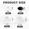 164pcs Braille Stickers for Low Vision Aid Visually Impaired, Silicone Bump Dots Blind or Supplies Braille Raised Sticky Tactile Mixed Sizes Gifts for Blind Visually Impaired Elderly (Black & White) view 2