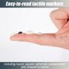 164pcs Braille Stickers for Low Vision Aid Visually Impaired, Silicone Bump Dots Blind or Supplies Braille Raised Sticky Tactile Mixed Sizes Gifts for Blind Visually Impaired Elderly (Black & White) view 4