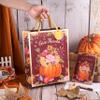 LeZakaa Thanksgiving Gift Bag, Pumpkin Bouquet Give Thanks Metallic Foil Autumn Design, Matching Tissue Paper, Greeting Card and Tag, for Fall Thanksgiving, Holiday Celebration, 13" x 10" x 5", 1 Pcs view 4