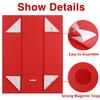 5 Pack Gift Boxes,10.5x7.5x3.5 Inch Magnetic Gift boxes for Presents with Lids Magnetic Closure Rectangle Collapsible for Christms,Mother's Day, Birthdays, Bridal Gifts,Weddings wraps gift(Red) view 2