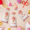Hotop 100 Pcs Baptism Cellophane Bags Baptism Gift Treat Bag Goodie Candy Bags with 150 Ties First Communion Party Decorations Supplies Christening Confirmation(Flower) view 3