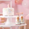 Hotop 100 Pcs Baptism Cellophane Bags Baptism Gift Treat Bag Goodie Candy Bags with 150 Ties First Communion Party Decorations Supplies Christening Confirmation(Flower) view 4