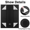 5 Pack Gift Boxes,10.5x7.5x3.5 Inch Magnetic Gift boxes for Presents with Lids Magnetic Closure Rectangle Collapsible for Christms,Mother's Day, Birthdays, Bridal Gifts,Weddings wraps gift(Black) view 2