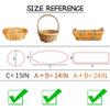 Amsthow 10CT Cellophane Wrap Bags 26 x 36-inch Gift Basket Wrapping Clear Large Plastic Bags with Bows for Easter Weddings view 3
