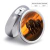Round Pill Box 3 Compartment Pill Case for Purse & Pocket Small Pill Organizer Sunset Parent-Child Elephant Travel Pillbox Portable Oil Storage Box Metal Medicine Vitamin Organizer Unique Gift view 2