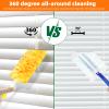 30 Pack 360 Dusters Refills for Swiffer Dusters, Unscented Heavy Duty Duster Kit Disposable Dusters Refills with 1 Handle for Cleaning Furniture, Blinds, Ceiling Fans view 4