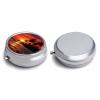 CSGJMYGS Round Pill Box 3 Compartment Pill Case for Purse & Pocket Small Pill Organizer Tropical Sunset Travel Pillbox Portable Oil Storage Box Metal Medicine Vitamin Organizer Unique Gift, Style-1-1 view 3
