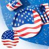 HELLORSO Medium Paper Plates, 9 Inch, Microwave-Safe,Soak-Proof, Disposable Plates For Everyday Breakfast, Lunch,Dinner Meals,Durable Paper Plates for Barbecues, Picnics,American Flag,16 Count (Blue) view 2