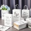 Chiisong 80 Pcs Employee Appreciation Gift Bags with Handles Bulk Thank You Gift Paper Bags Reusable for Team Staff Coworkers Holidays Valentine's Day Employee Appreciation Day Gifts view 2