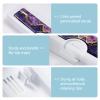 Gerkia Toothbrush Travel Case - Colorful Pattern, Holder and Covers for Toothbrushes, Includes Tongue Scraper Case view 3
