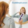 Gerkia Toothbrush Travel Case - Colorful Pattern, Holder and Covers for Toothbrushes, Includes Tongue Scraper Case view 4
