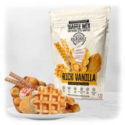Trendy Waffle & Pancake Mix | Bubble Belgian Cone | Natural Ingredients | Easy Preparation | Reach Vanilla Flavor (10)