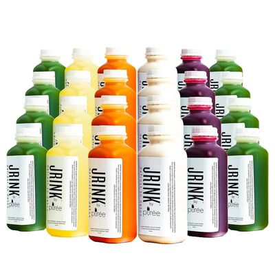 JRINK by Pure Easy Juice Cleanse, Cold Pressed Detox Drink with Organic 4 Day-Healthy Vegetable and Fruit Juice, Frozen Pressed Juice Cleanse, 24 Bottles, 16oz Each