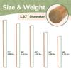 BambooMN Sturdy Bamboo Stick for Fitness, Yoga, Physical Rehabilitation. 1",1.1",1.18" & 1.375" Diameters. Available in Bulk Quantities view 2