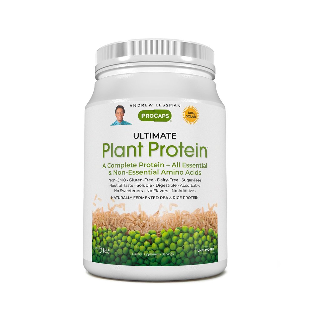 ANDREW LESSMAN Ultimate Plant Protein - Delivers Essential and Non-Essential Amino Acids for Muscle Support - No Additives. Non-GMO. Gluten-Free 30 Servings