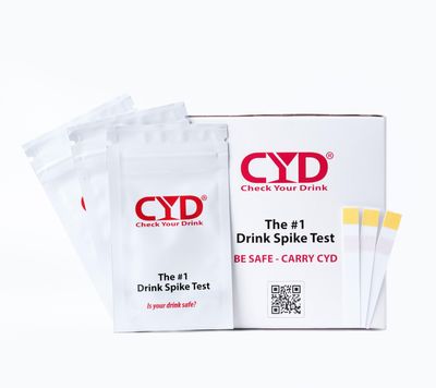 Generic Check Your Drink (CYD) Drink Spiking Test Kit (1), White
