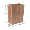RoyalNa 200 count Heavy Duty 12"W x 7"D x 17"H Brown Paper Barrel Sack Bag 57 Lbs Basis Weight for Food Shopping, Grocery (200 bags) view 2