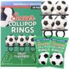 Lil' League Lil League Soccer Ball Lollipop Rings, Individually Wrapped Candy for Birthday Party Favors, End of Season Parties, 18 Suckers view 1