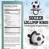 Lil' League Lil League Soccer Ball Lollipop Rings, Individually Wrapped Candy for Birthday Party Favors, End of Season Parties, 18 Suckers view 2