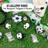 Lil' League Lil League Soccer Ball Lollipop Rings, Individually Wrapped Candy for Birthday Party Favors, End of Season Parties, 18 Suckers view 3
