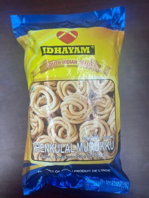 MEENAKSHI OVERSEAS LLC THENKULAL MURUKKU BY IDHAYAM SOUTH INDIAN DELITE 12 OZ / 340 GMS