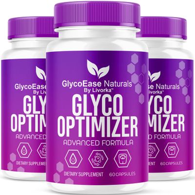 (3 Pack) GlycoEase Glyco Optimizer - Official GlycoEase Pills Natural Supplement Support, Glycoease Premium Naturals Capsules, Glycoeas Advanced Formula Reviews, 180 Capsules for 3 Months