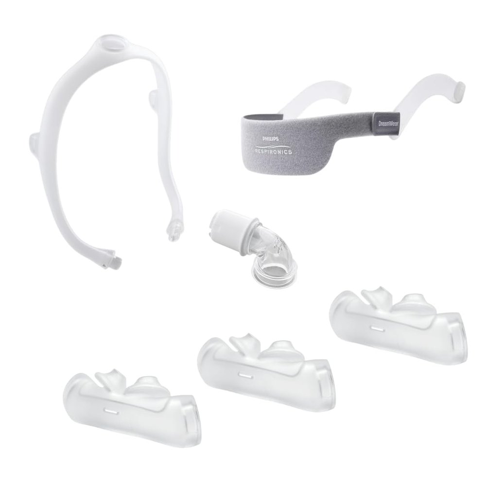Dream Wear Silicone Nasal Bundle Pack, Medium Frame with Original Headgear