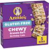 Annie's Gluten Free Chewy Granola Bars, Birthday Cake, 5 Bars, 4.9 oz view 1