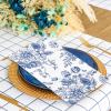 100Pcs Floral Guest Napkins Disposable Blue Wildflower Paper Napkins Chinoiserie Flower Dinner Hand Napkin for Party Supplies Table Decorations view 4