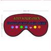 Personalized Eye Mask, Custom Eyeshade Blindfold Add Your Design Image Text Customized Eye Cover with Adjustable Strap for Sleeping Travel Work Naps Blocks Light, Dark Red view 2