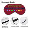 Personalized Eye Mask, Custom Eyeshade Blindfold Add Your Design Image Text Customized Eye Cover with Adjustable Strap for Sleeping Travel Work Naps Blocks Light, Dark Red view 3