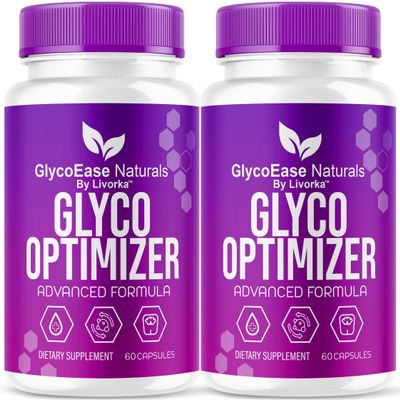 (2 Pack) GlycoEase Glyco Optimizer - Official GlycoEase Pills Natural Supplement Support, Glycoease Premium Naturals Capsules, Glycoeas Advanced Formula Reviews, 120 Capsules for 2 Months