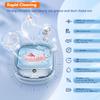 Ultrasonic Retainer Cleaner, 45kHz Dental Cleaning Pod for Dentures, Aligners, Night Guards & Jewelry, 150ML Denture Cleaner 2 Timed Modes & Travel Design (Black, 130ML Ultrasonic Machine) view 2