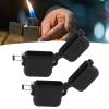 2 PCS Waterproof Lighter Case Plastic Black Sealed Pocket Lighter Container for Outdoor view 2