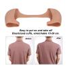 Jiawu Silicone Shoulder Pads for Men and Women, Reusable One Piece Shoulder Pad, Anti Slip Shoulder Enhancer for Narrow Shoulders, Slip Shoulders, Invisible Fake Shoulder (L) view 3