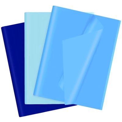 30 Sheets Blue Tissue Paper for Gift Bags, Assorted Blue Tissue Paper Wrap Bulk for Decoration Weddings Birthday DIY Project Christmas Independence Day Wrapping Crafts Decor, 14 X 20 Inches