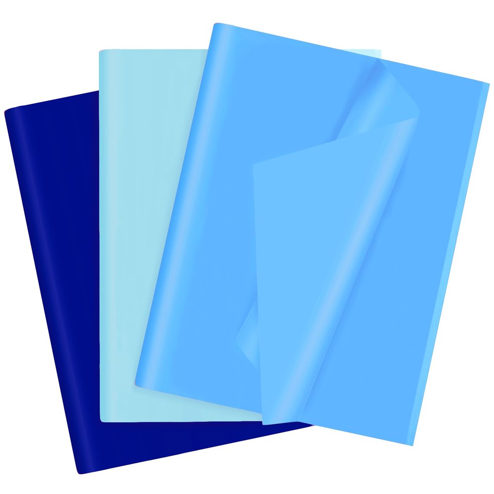 30 Sheets Blue Tissue Paper for Gift Bags, Assorted Blue Tissue Paper Wrap Bulk for Decoration Weddings Birthday DIY Project Christmas Independence Day Wrapping Crafts Decor, 14 X 20 Inches
