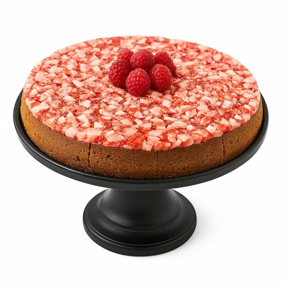 ANDY ANAND CHOCOLATIER Sugar Free Raspberry Coconut Chocolate Cheesecake 9" - Luxurious Triple Chocolate Truffle, Zero Added Sugar, Handcrafted with Real California Cream Cheese (2.6 lbs)