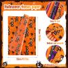 JUNEBRUSHS 90 Sheets Halloween Tissue Paper Black Orange Purple Wrapping Paper for Halloween DIY Crafts Fall Holiday Decoration Gift Packing 19.7 13.8 Inch view 2