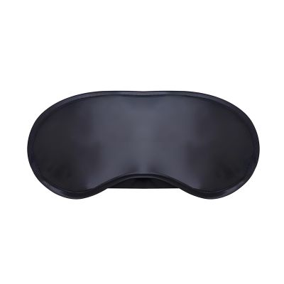 TOPTIE 4 Pack Soft Satin Eyeshade Sleep Mask, Elastic Eye Mask for Sleep Work Travel Study, 7 1/4" L x 3 3/8" W-Black