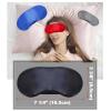 TOPTIE 4 Pack Soft Satin Eyeshade Sleep Mask, Elastic Eye Mask for Sleep Work Travel Study, 7 1/4" L x 3 3/8" W-Black view 3