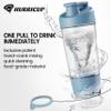 22 Oz Shaker Bottle for Protein Mixes, BPA Free Protein Shaker Bottle, Shaker Cup for Protein Shakes, Whey Powder Smoothie Cup for Preworkout Blender Bottle, Gym Accessories for Women & Men view 2