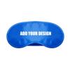 TOPTIE 100 Pack Custom Print Soft Satin Eyeshade Sleep Mask for Sleep Work Travel Study, 7 1/4" L x 3 3/8" W-Blue view 1